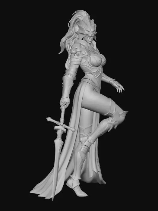 3D model for Female Dragon Slayer Ornstein