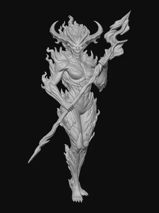 3D model for Female Demon Firesage