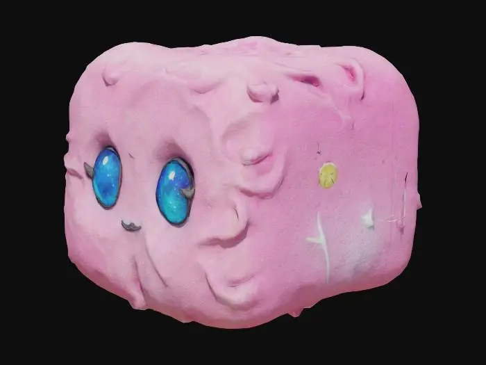 3D model for cosmic marshmallow with eyes