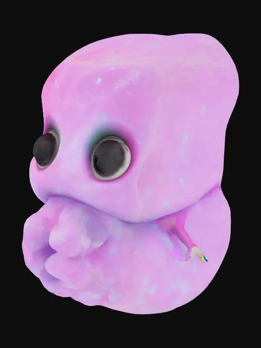 3D model for cosmic marshmallow with eyes