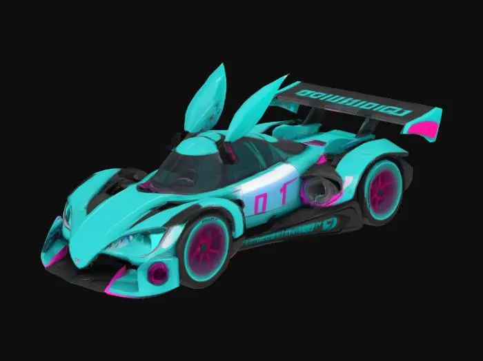 3D model for Hatsune Miku Car