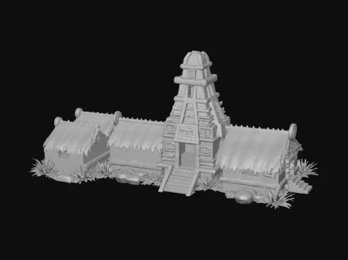 3D model for Ancient Temple Settlement