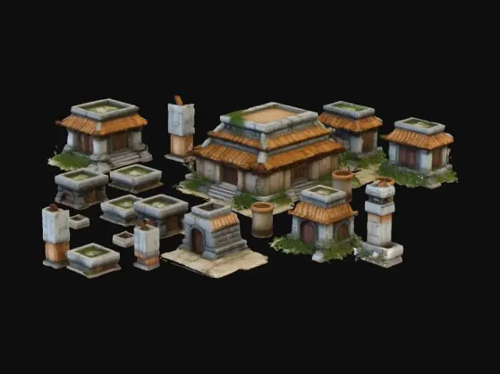 3D model for Ancient Architecture Concepts