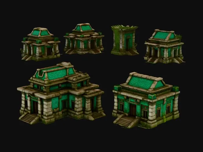 3D model for Ancient Stone Temples