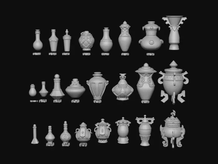 3D model for Potion Tiers Collection tes