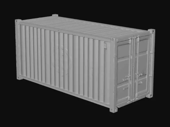 3D model for Rustic Yellow Container