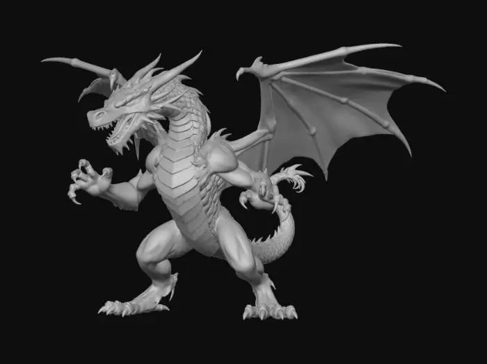 3D model for Emerald Dragon