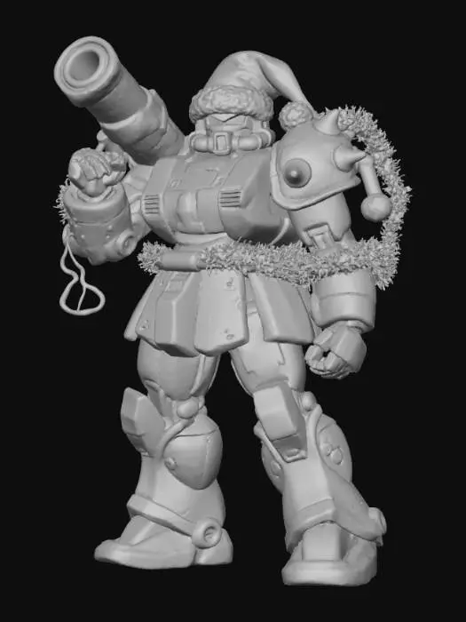 3D model for Christmas Mech Commander