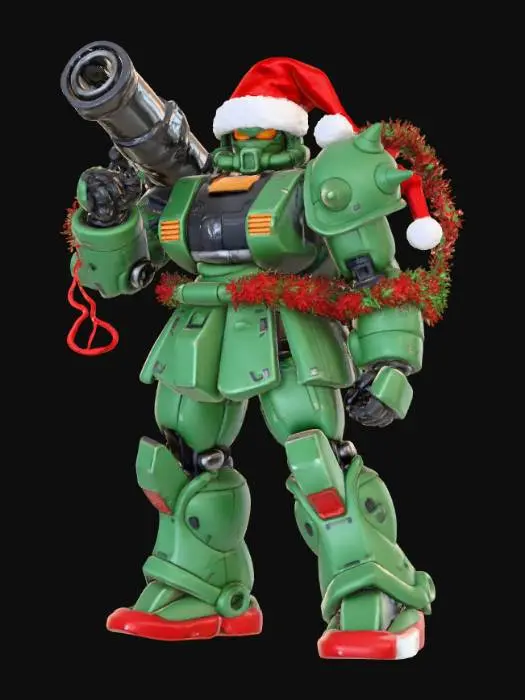 3D model for Christmas Mech Commander