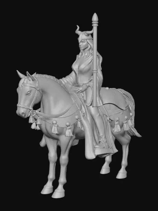 3D model for Demon Knight on Horseback