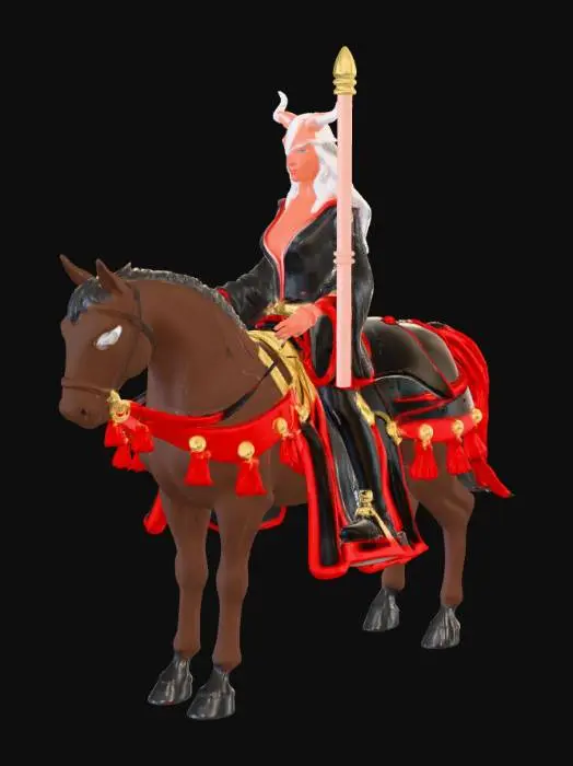 3D model for Demon Knight on Horseback