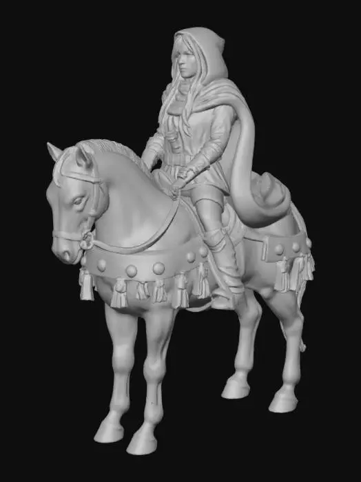 3D model for Elven Rider