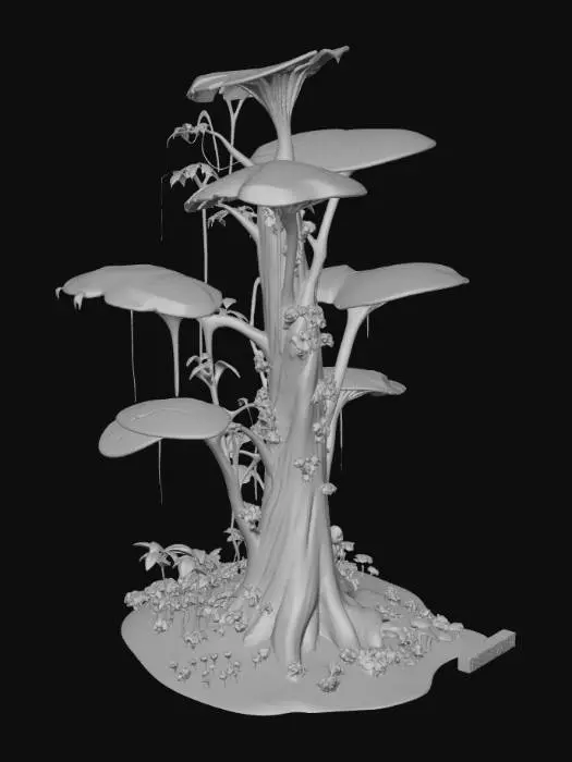 3D model for Giant's Leaf Tower