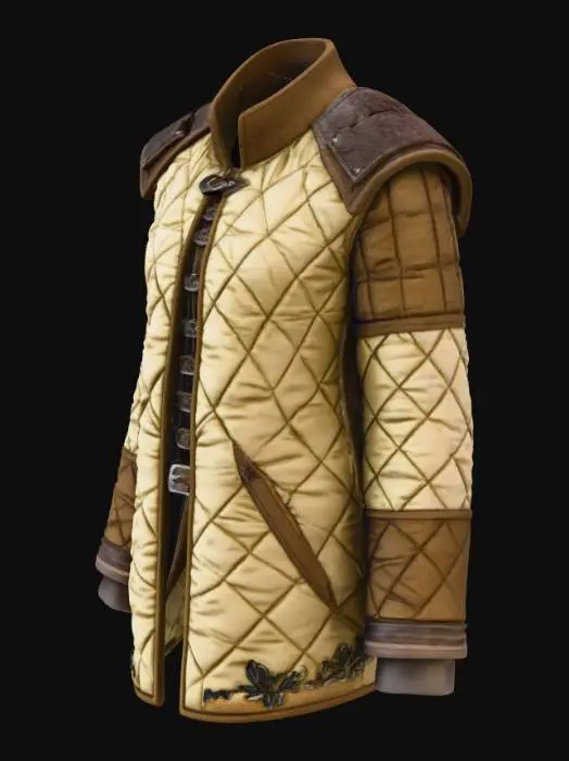 3D model for Medieval Quilted Garment