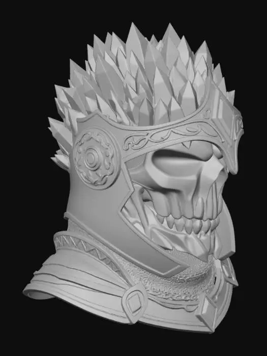 3D model for Emerald Glass Helm Tes Crimson isle
