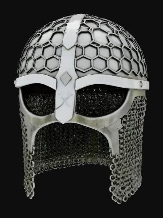 3D model for Warrior's Helm Tes crimsonisle