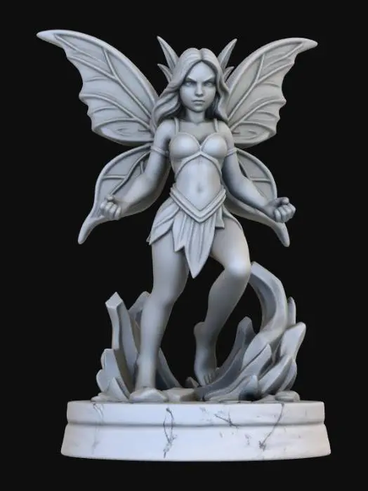 3D model for Fairy Guardian Statue homm3