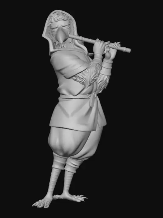 3D model for Melody of the Crow