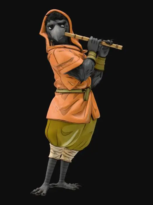 3D model for Melody of the Crow