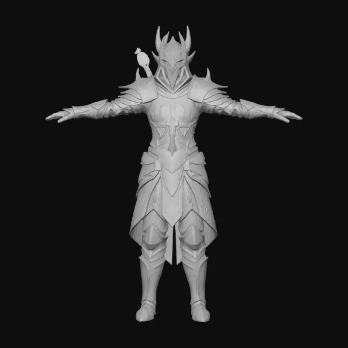 3D model for Dark Armored Knight