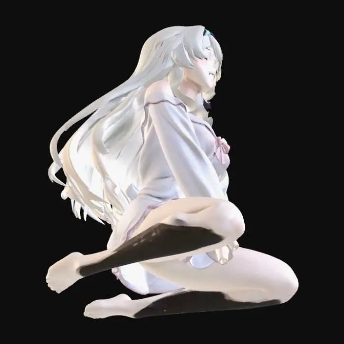 3D model for smiled girl