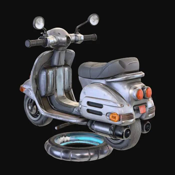 3D model for Futuristic Hover Scooter, #villain#