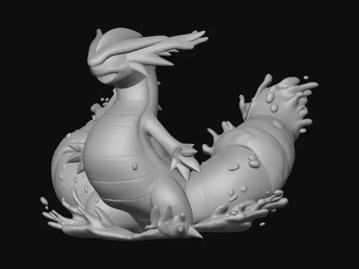 3D model for Azure Leviathan Pokémon
