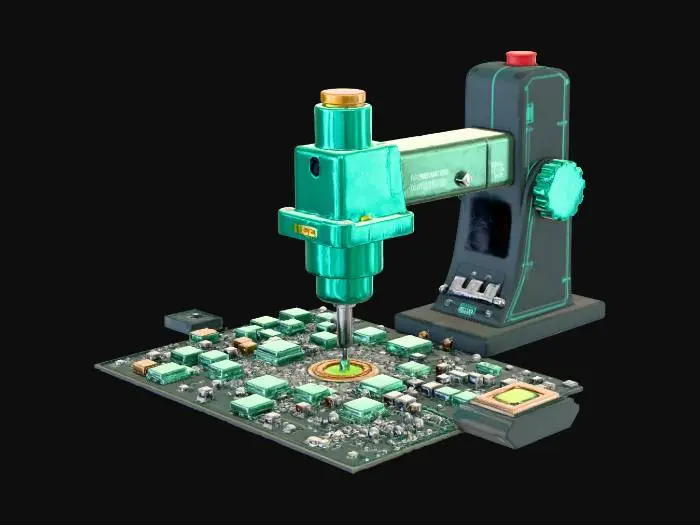 3D model for 一个PCB加工的模型
