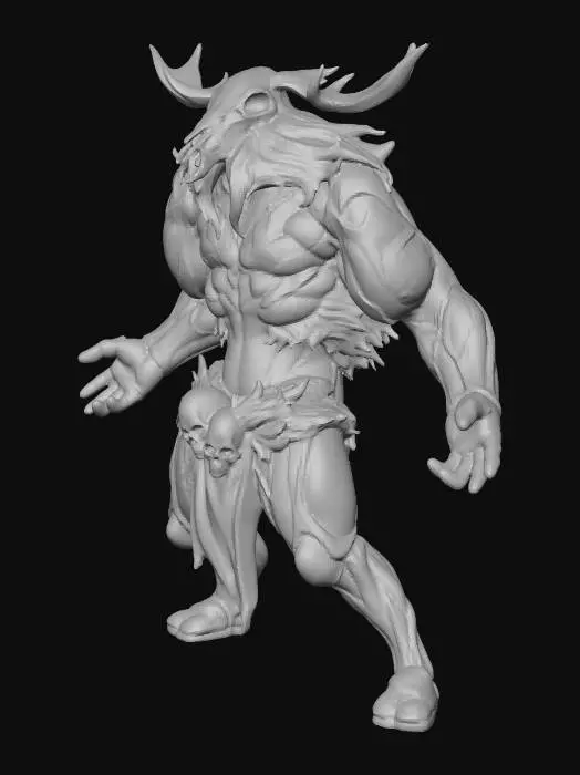 3D model for Skullbound Warlord