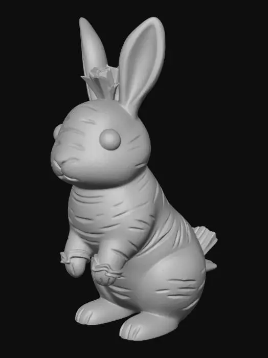 3D model for Carrot Bunny
