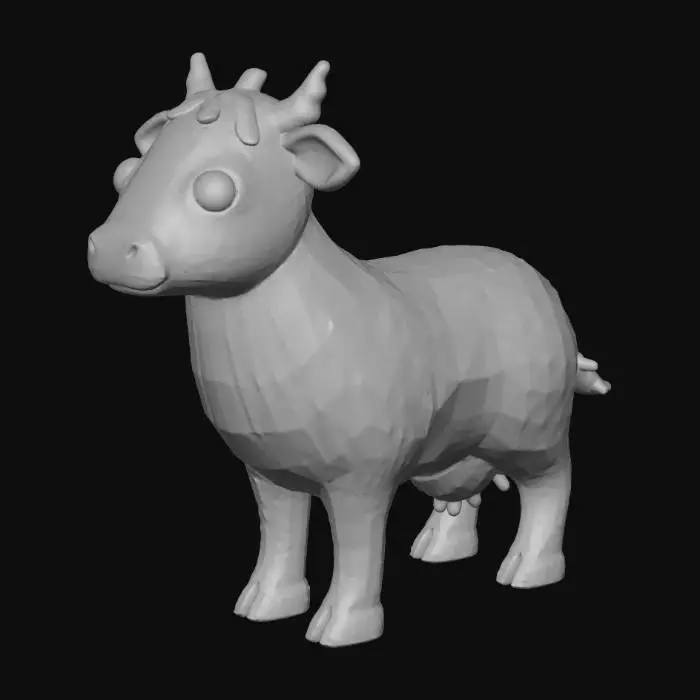 3D model for Eggplant Cow