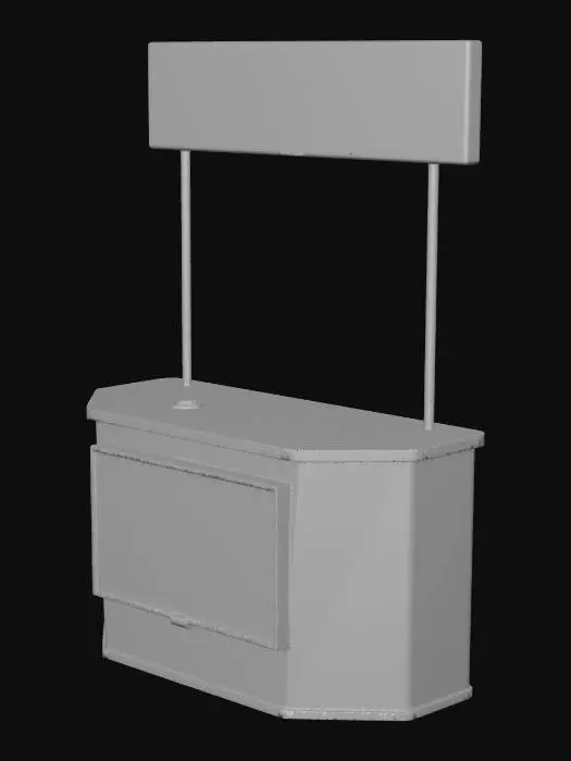 3D model for Exhibition Counter Display