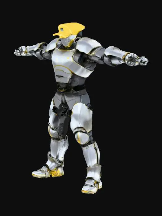 3D model for Armored Worker Stance