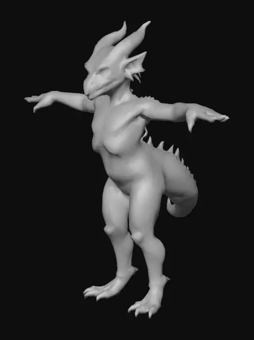 3D model for Desert Lizard Guardian