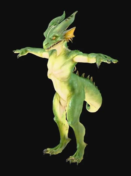 3D model for Desert Lizard Guardian