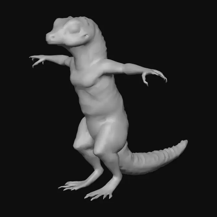 3D model for Blue Reptile Poise