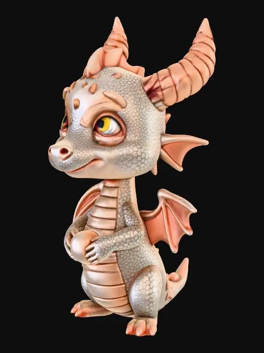 3D model for Small cute fantasy dragon designed for 3D printing.
Modular model with separate parts: head, body, tail, wings and base.
Body is hollow to fit a small LED light inside.
Hidden cable channel and removable bottom cap.
Thin translucent areas on eyes and chest for light glow.
Smooth rounded shapes, clean topology, no extreme overhangs.
Interlocking male-female joints for easy assembly.
Chibi but realistic style, collectible toy, 10–12 cm size.
STL-ready, watertight, printable with PLA or resin.