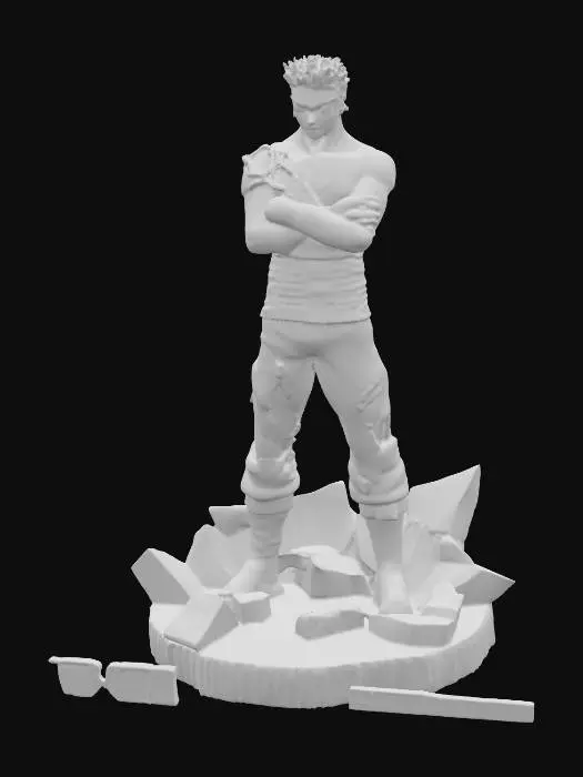 3D model for Swordsman on Rock Formation
