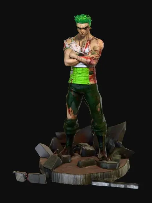 3D model for Swordsman on Rock Formation