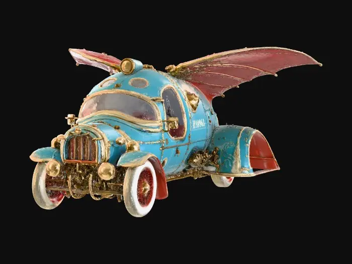 3D model for Steampunk Soaring Car