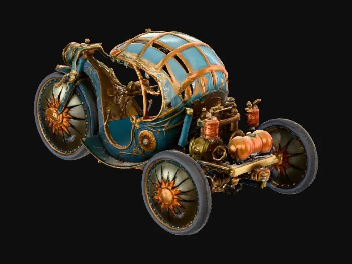 3D model for Steampunk Chariot