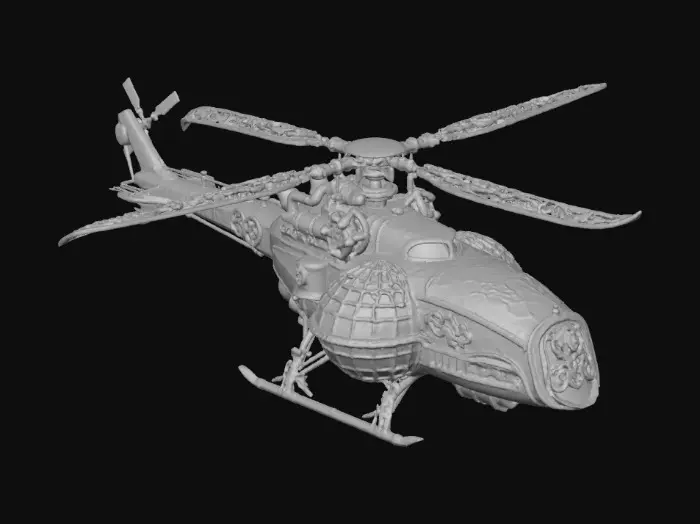 3D model for Steampunk Chopper