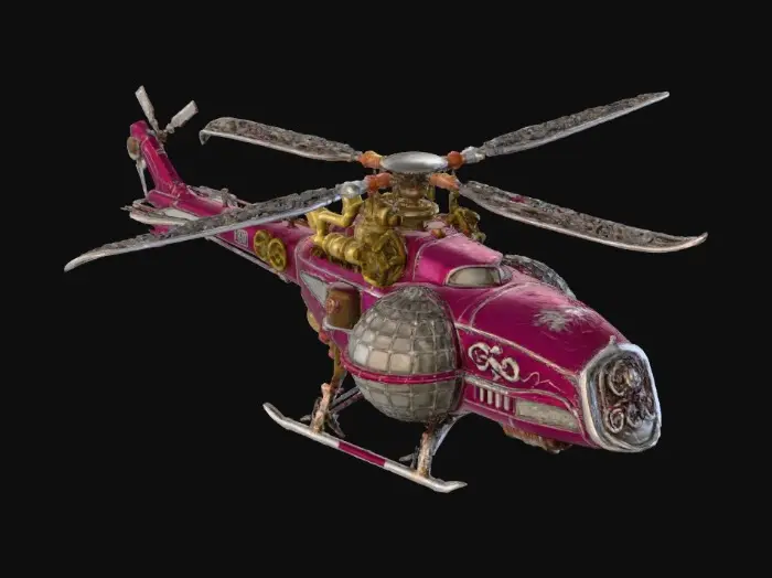 3D model for Steampunk Chopper