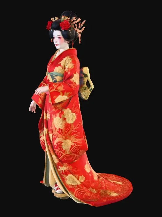 3D model for Geisha Elegance