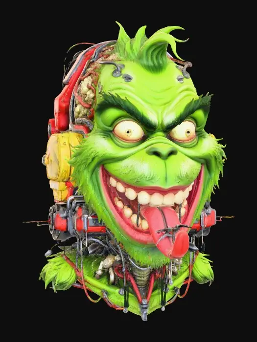 3D model for Cyborg-Grinch