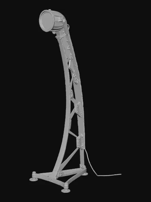 3D model for Industrial Spotlight Sculpture