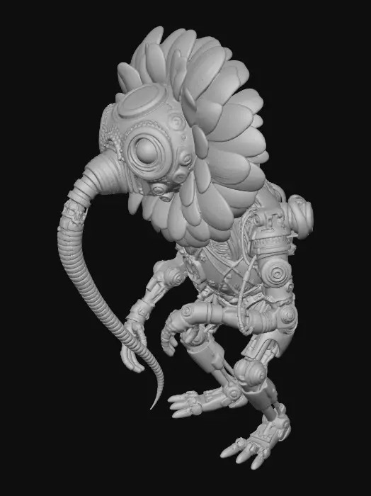 3D model for Mechanized Bloom Being