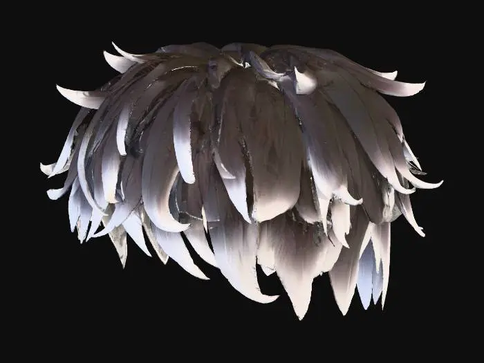 3D model for roblox messy floppy hair