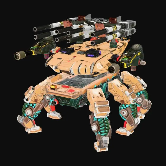 3D model for Mech Spider Tank
