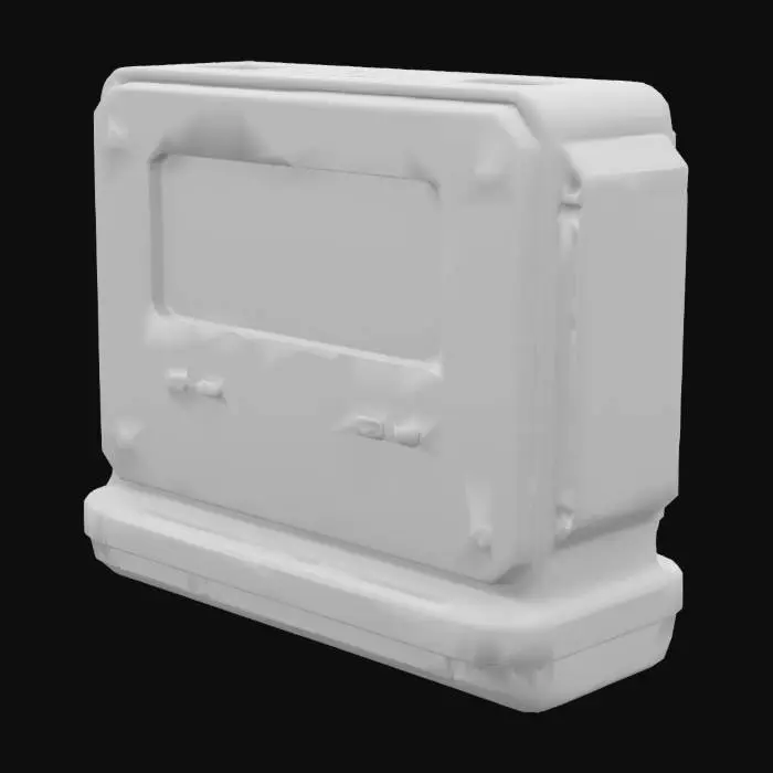 3D model for чип сайфай модуль измерения температуры прямоугольник  размер 2x1 в гриде